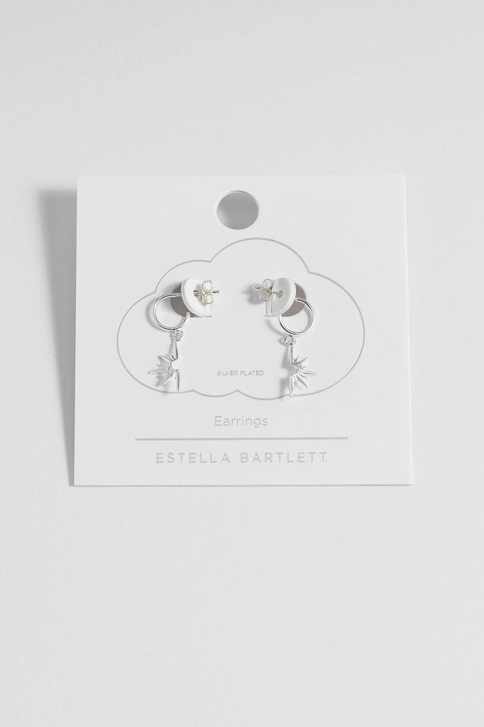 Estella Bartlett Half Star Hoops Earrings SP