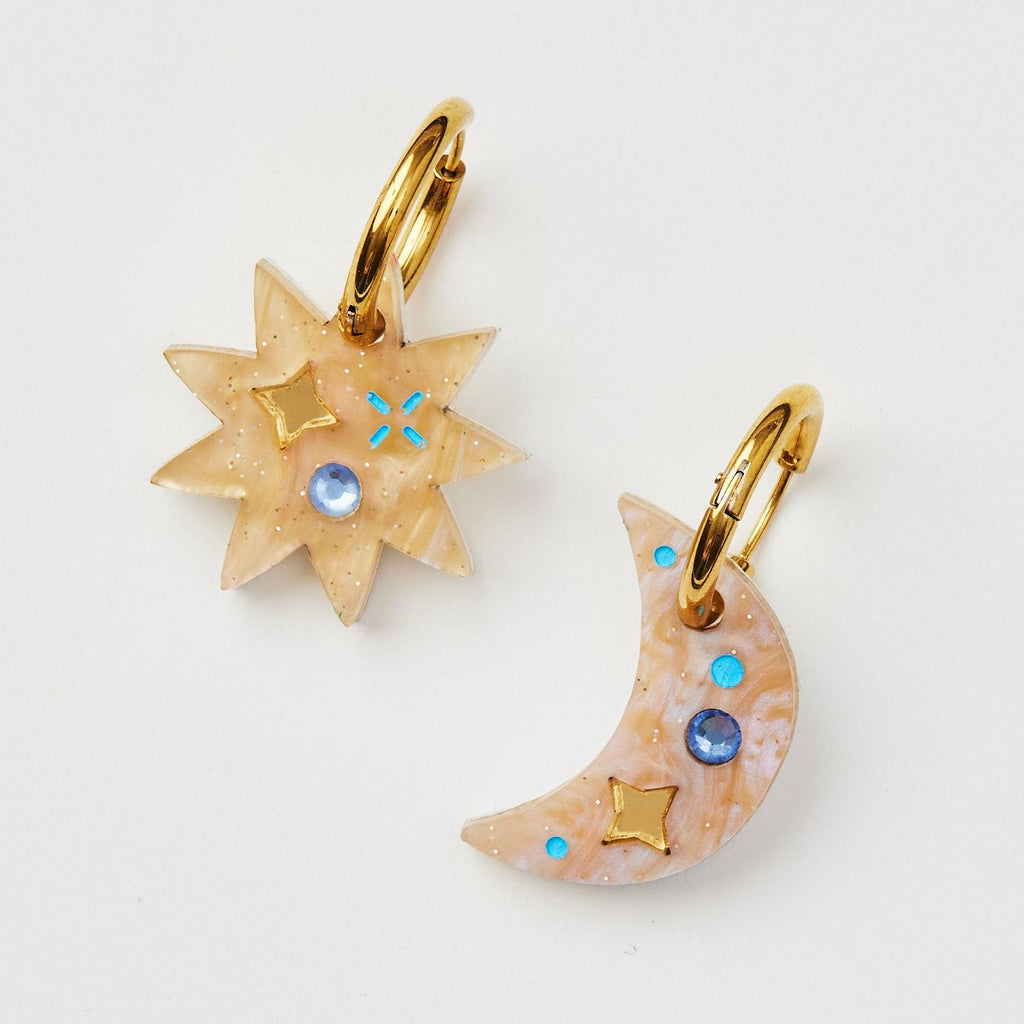 Martha Jean Day Night Earrings Gold