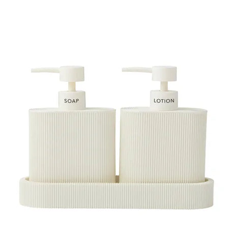 Coast to Coast Sid S/2 Dispenser w Tray - Ivory