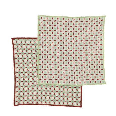 Coast to Coast S/2 Kit Recycled Cotton Dishcloth - Sage
