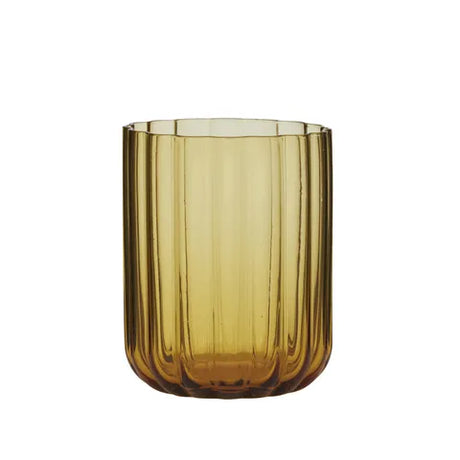 Coast to Coast Hazel Glass Tumbler - Amber