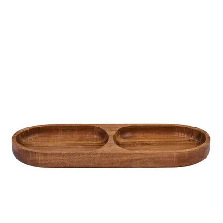 Coast to Coast Gusto Wood 2 Divided Platter