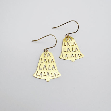 Denz Fa La La Bell Earrings Gold