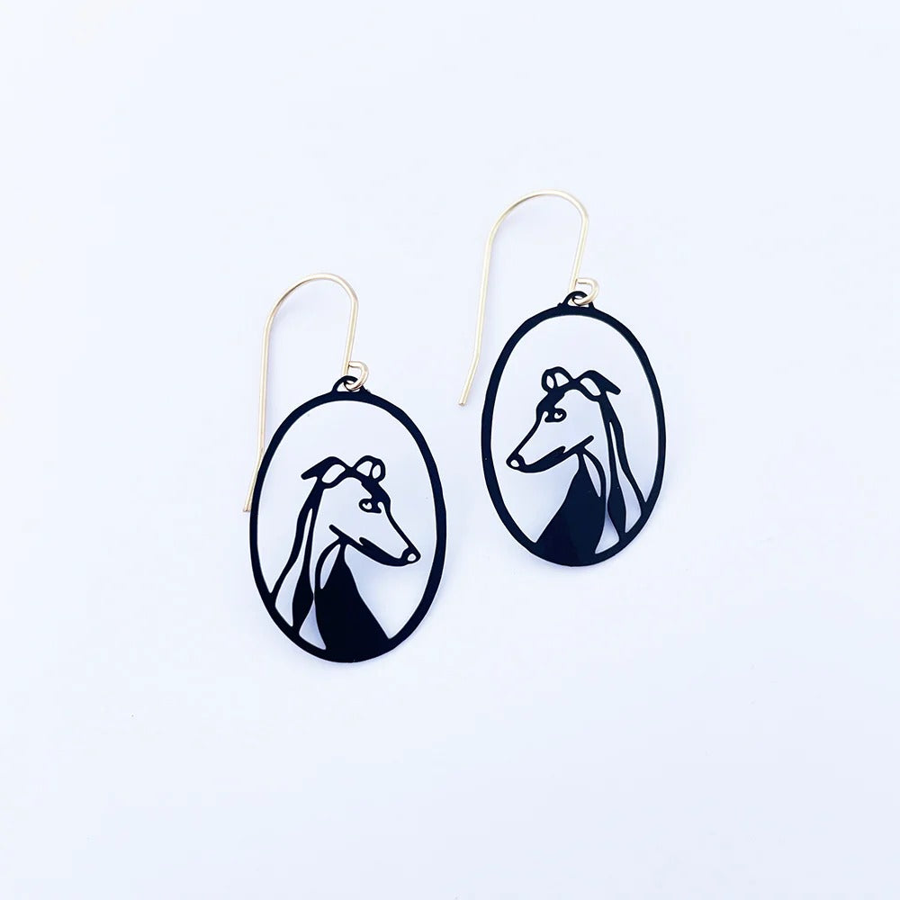 Denz Earrings Mini Greyhound/Iggy
