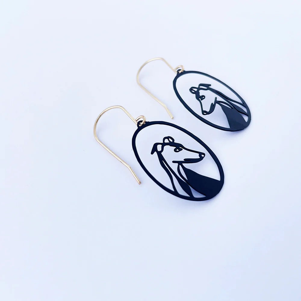 Denz Earrings Mini Greyhound/Iggy
