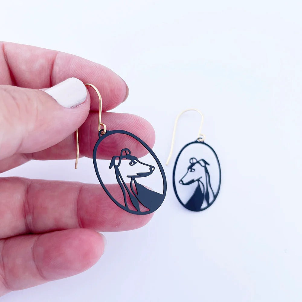 Denz Earrings Mini Greyhound/Iggy