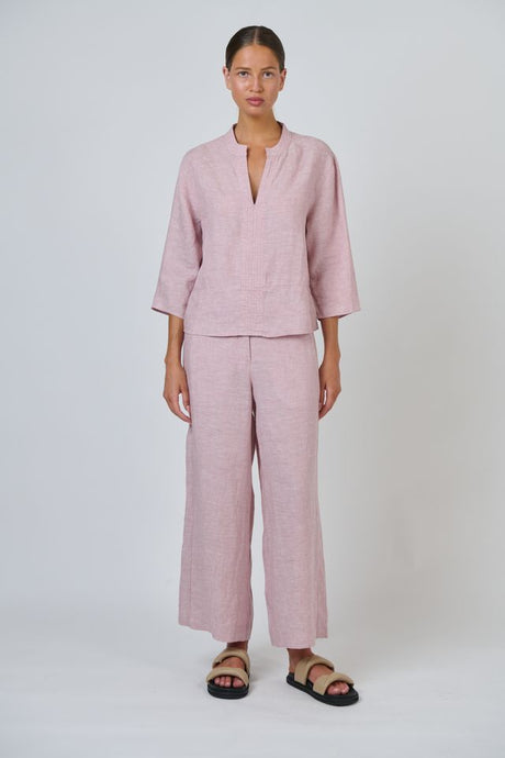 OJ Naturals Linen Pants - Radish