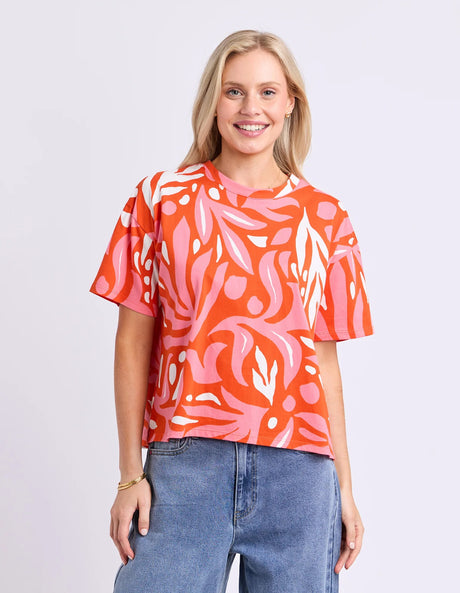 Elm Lifestyle Oceana Tee - Tangello/Pnk