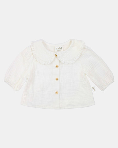 Toshi Baby Blouse Peter Pan - Cream 2