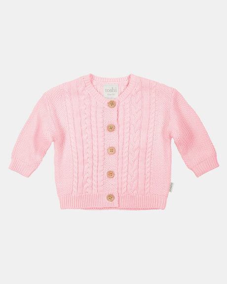 Toshi Organic Cardigan Yummy - Misty Rose