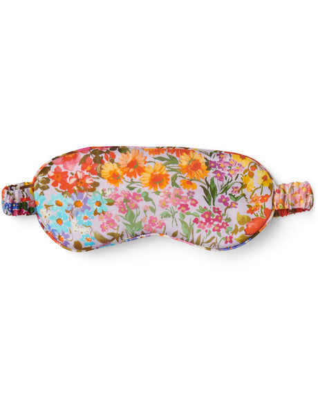 Kip & Co Forever Floral Lilac Silk Eye Mask