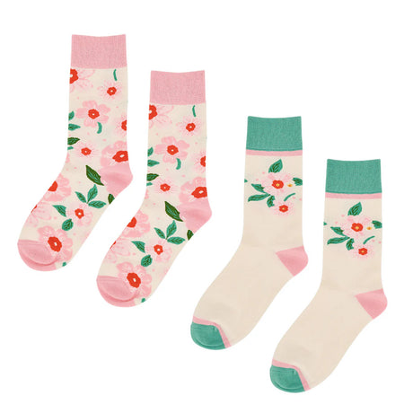Annabel Trends Boxed Socks 2 Pairs Meadow Blush