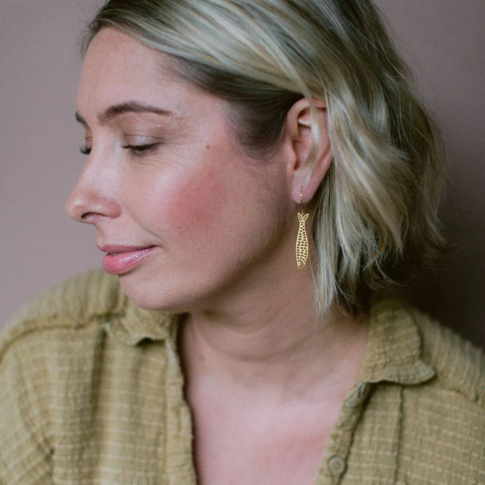 Denz Midi Fishy Earrings