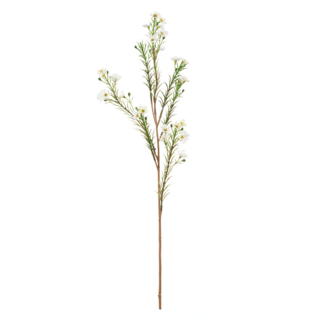 IsAlbi Wax Flower Spray 12x8x65cm White
