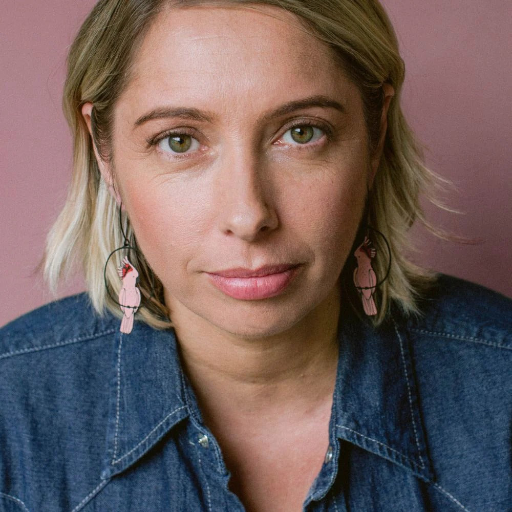 Denz Pink Cockatoo Earrings BPR