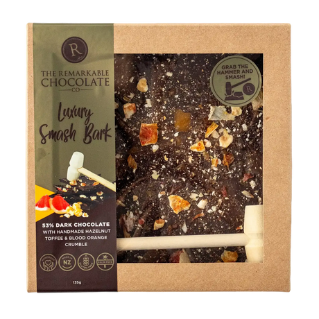 Gourmet Brands Remarkable Chocolate Smash Bark - Hazelnut & Orange