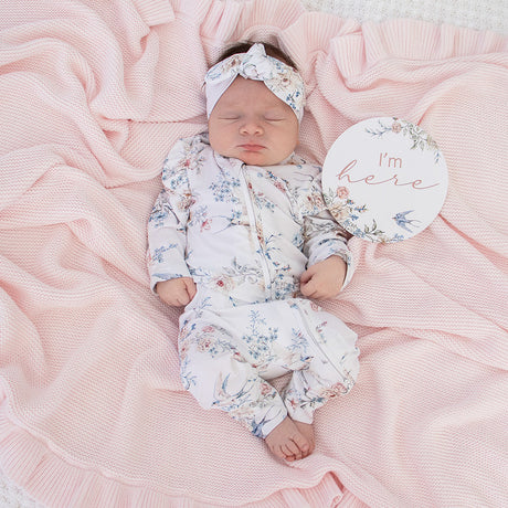 Snuggle Hunny Sweet Swallows Organic Snuggle Suit