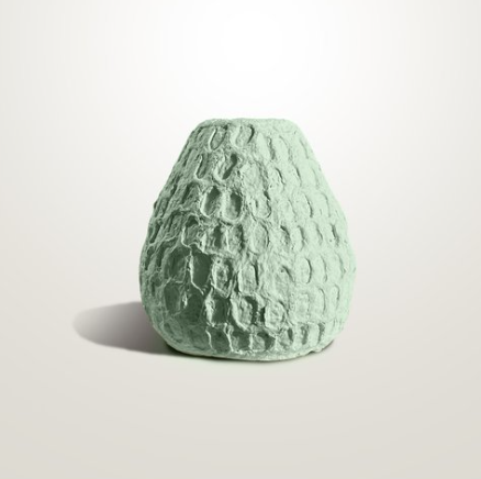 Matteurs Cotton Stone Vase Petite Tear-Leaf Light Mint
