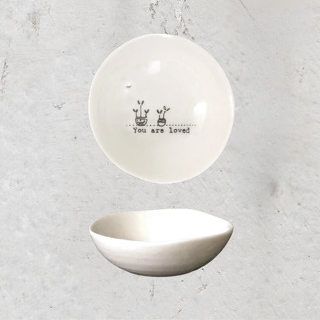 Heaven In Earth Wobbly Porcelain Bowl Sml - U R Loved