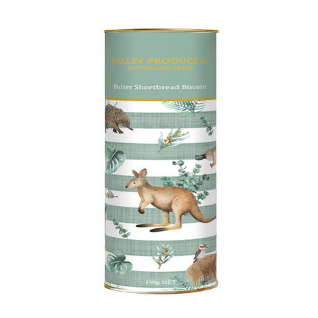 Gourmet Brands VPC Butter Shortbread Tube - Australian Animals Green